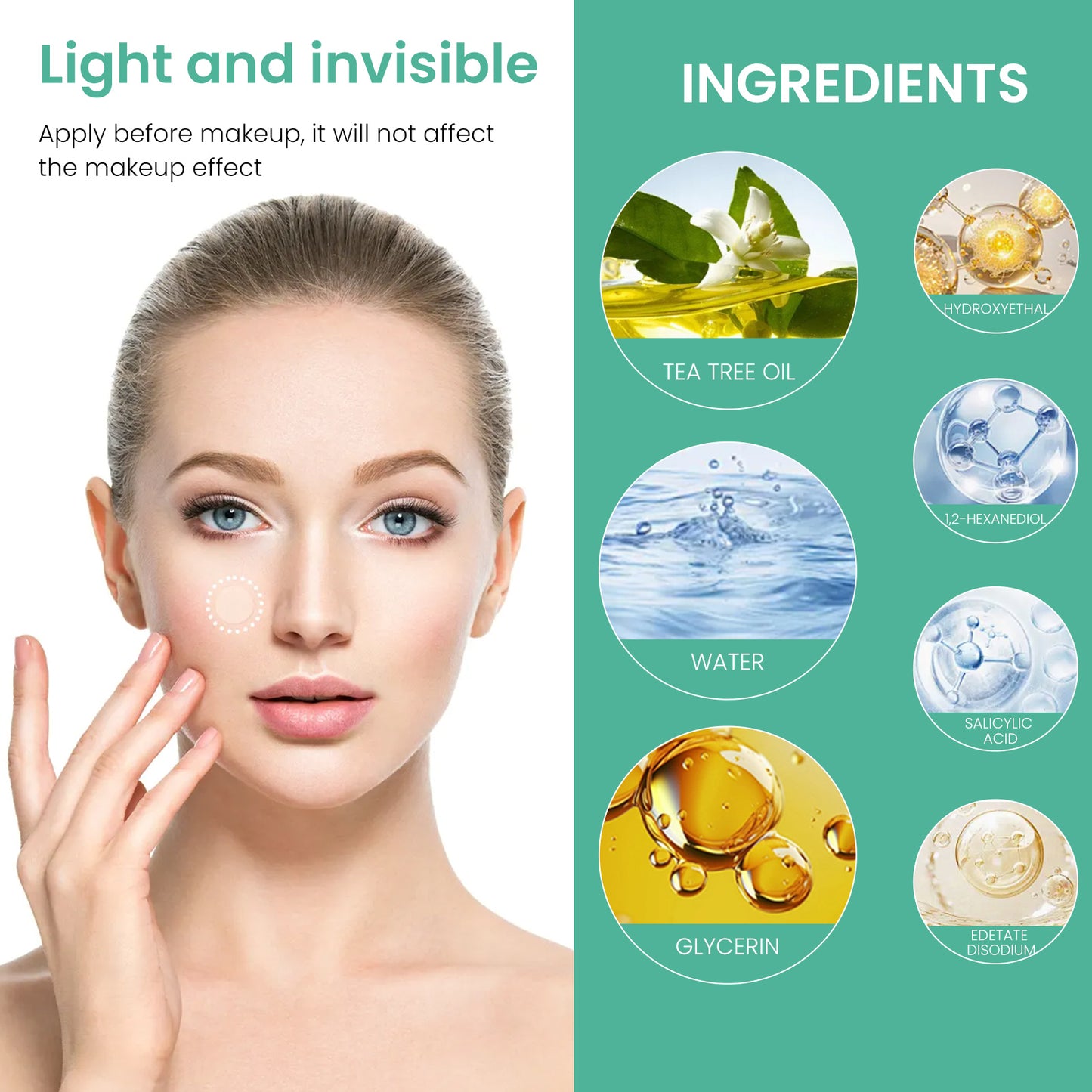 Nozibye 443Pcs Acne Patch Translucent Hydrocolloid Pimple Patches for full-face Blemish Care-Gently Absorbs Gunk- Strong Adhesion-Shields Skin-Ultra-Thin & Cozy-Day & Night Use - Sensitive Skin Safe - Premium Hydrocolloid - 5 Size Pack