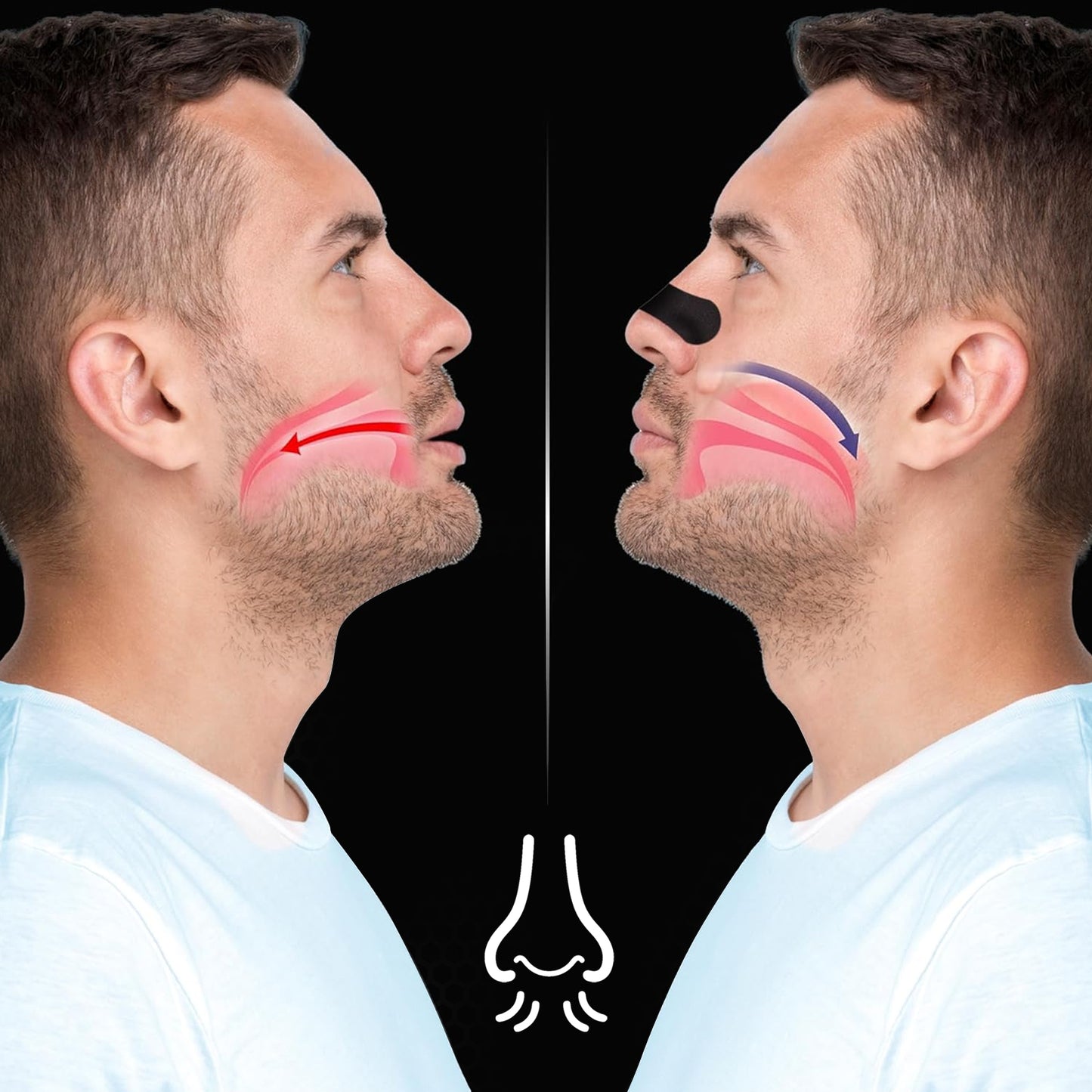 Nose Strips for Breathing | Anti Snore & Better Sleep - Nasal Strips for Breathing, Stop Snoring, Clear Airways