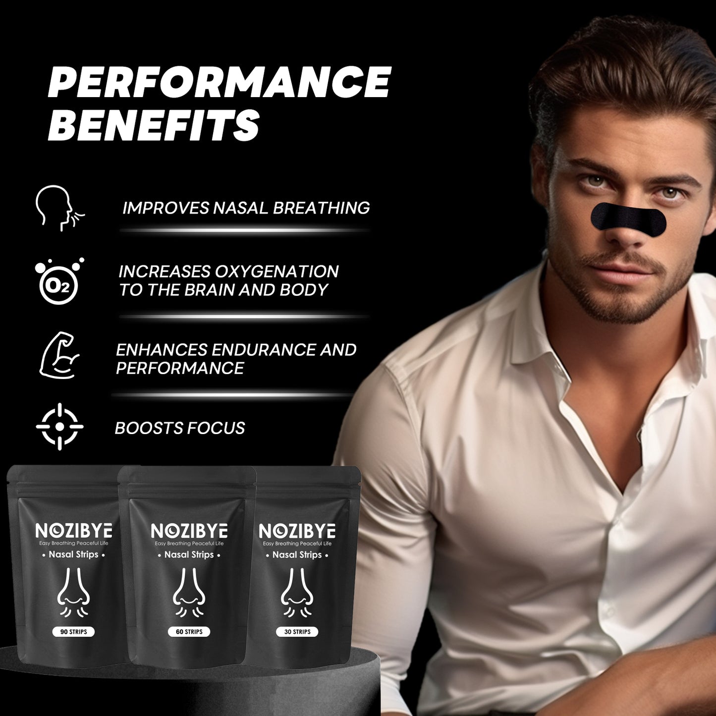 Nose Strips for Breathing | Anti Snore & Better Sleep - Nasal Strips for Breathing, Stop Snoring, Clear Airways