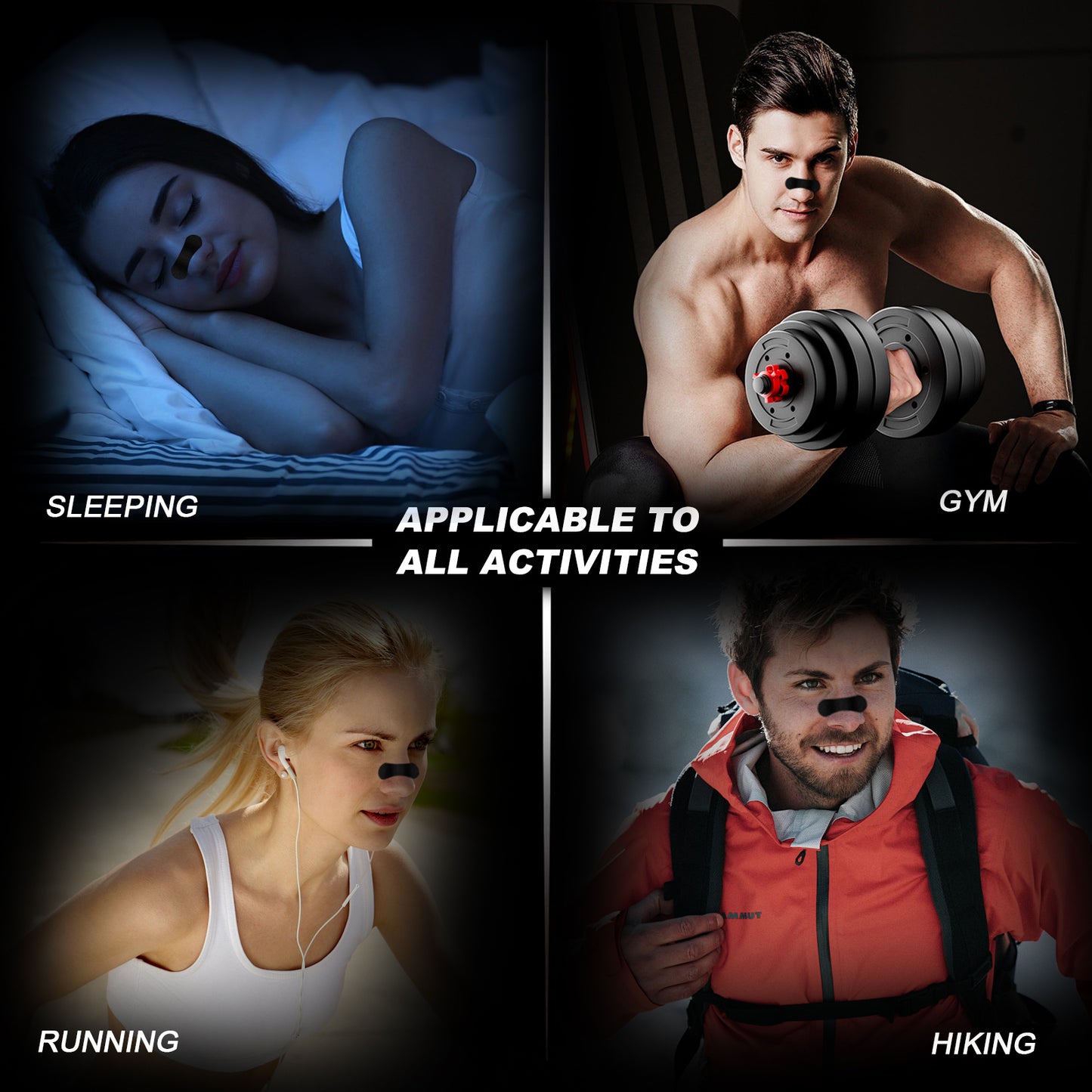 Nose Strips for Breathing | Anti Snore & Better Sleep - Nasal Strips for Breathing, Stop Snoring, Clear Airways