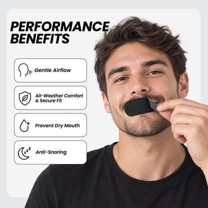 Nozibye Mouth Tape for Sleeping I Gentle Nasal Breathing Support